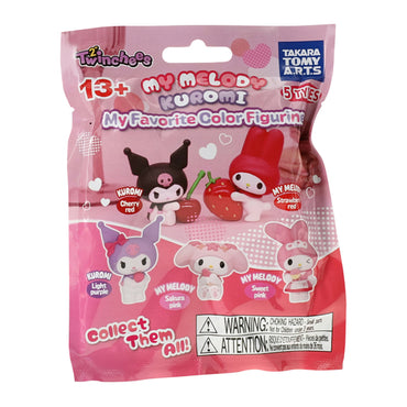 TWINCHEES MY MELODY & KUROMI, MY FAVORITE COLOR FIGURINE MYSTERY BAG