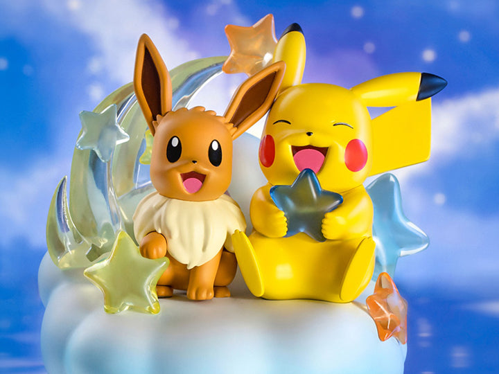 POKEMON PARTNER SERIES PIKACHU & EEVEE (NEBULA VER.) FIGURE