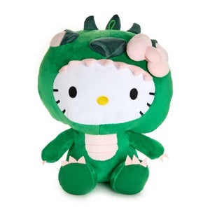 HELLO KITTY GREEN DINO JUMBO PLUSH