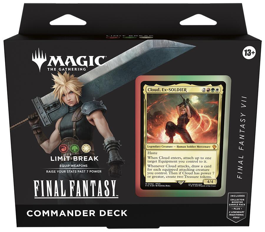 Magic the Gathering Final Fantasy Cloud Limit Break Commander Deck