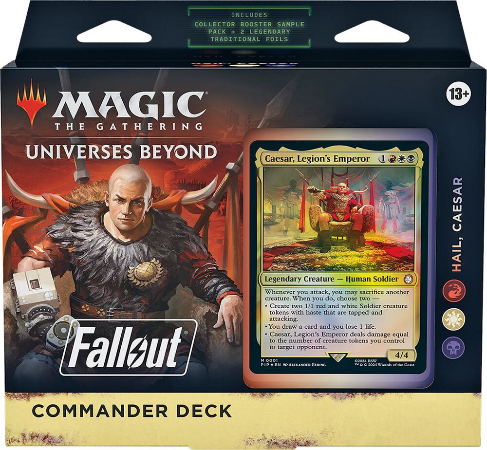 Magic the Gathering Universes Beyond Fallout Caesar Legion's Emperor Commander Deck