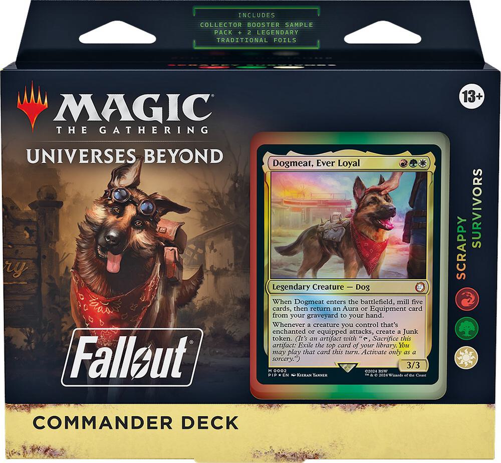 Magic the Gathering Universes Beyond Fallout Dogmeat Ever Loyal Commander Deck