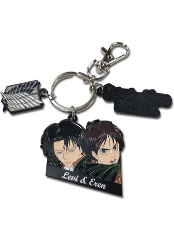 Great Eastern Entertainment Levi and Eren keychain