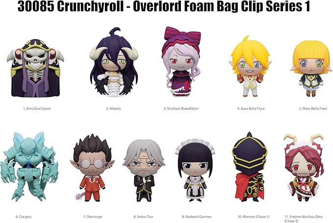 Overlord Mystery Figural Bag Clips(Series 1)