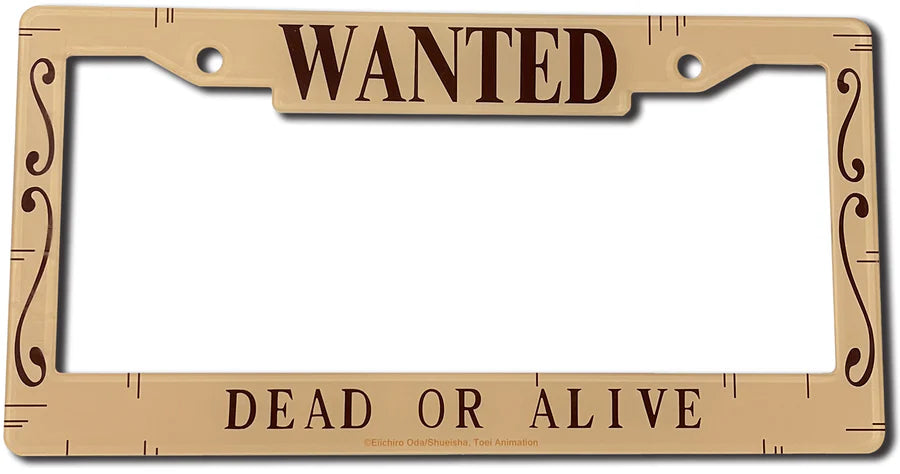 One Piece License Plate Frame