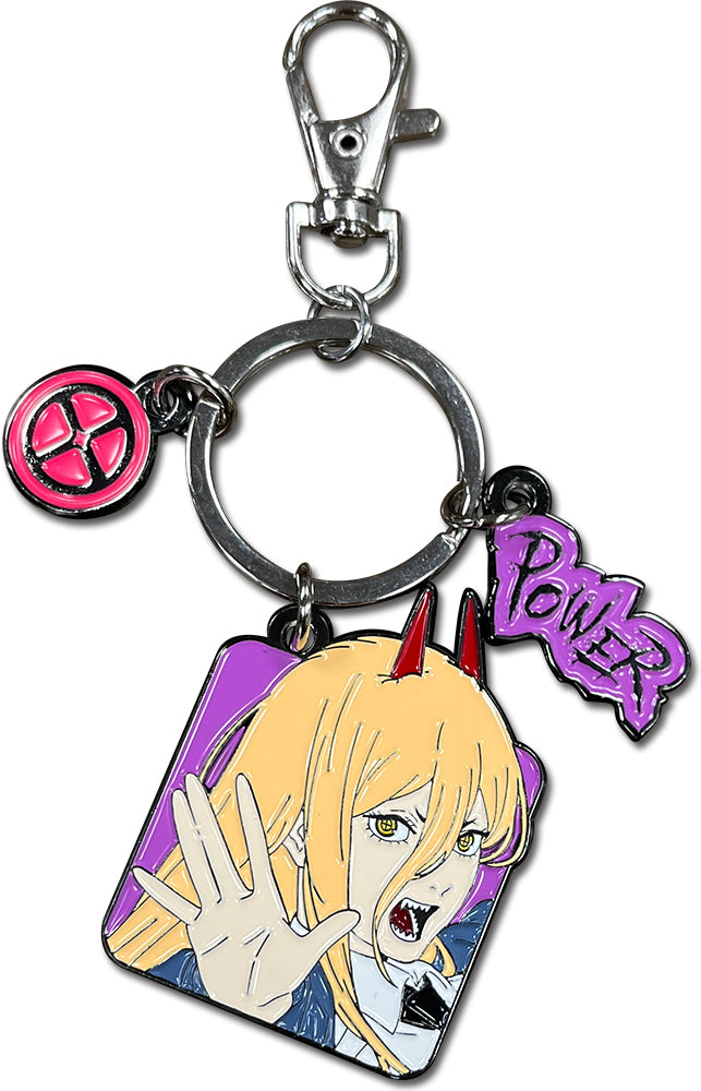 Chainsaw Man Power 3 Charm Metal Keychain