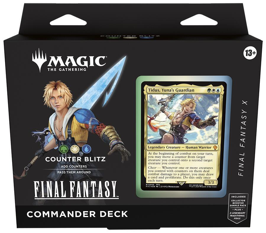 Magic the Gathering Tidus, Yuna's Gaurdian Clounter Blitz Commander Deck