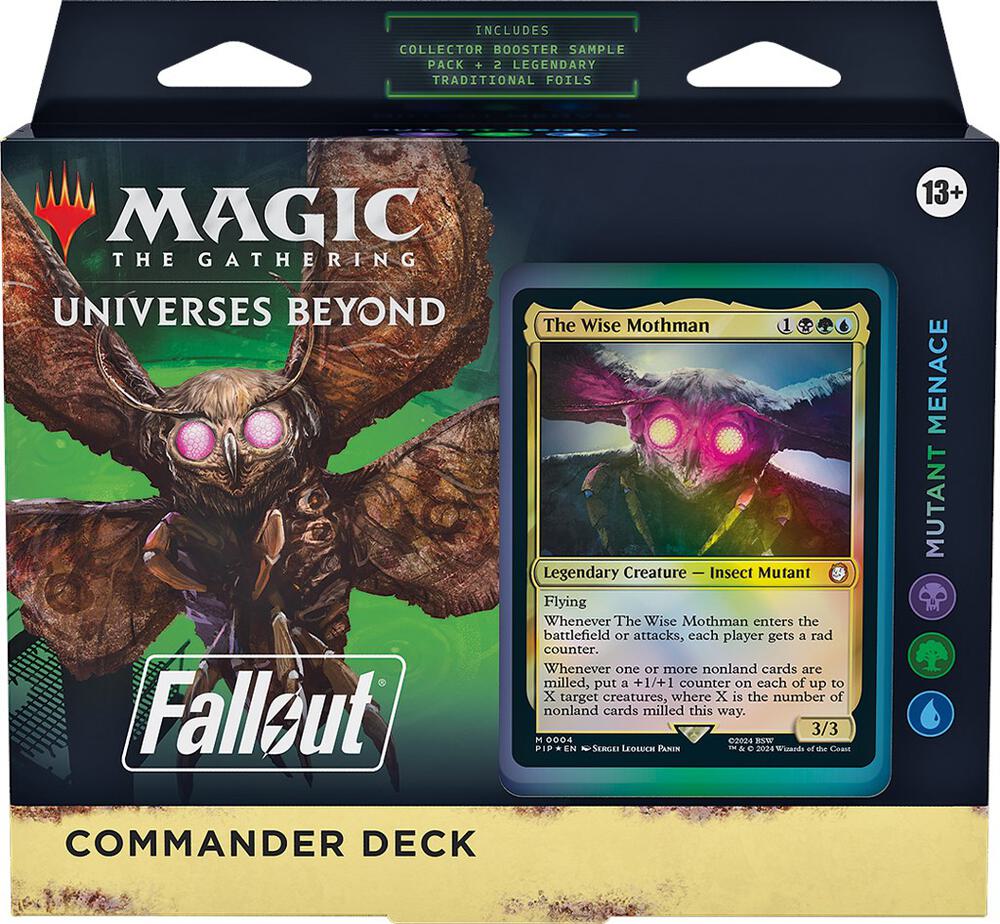 Magic the Gathering Universes Beyond Fallout The Wise Mothman Commander Deck