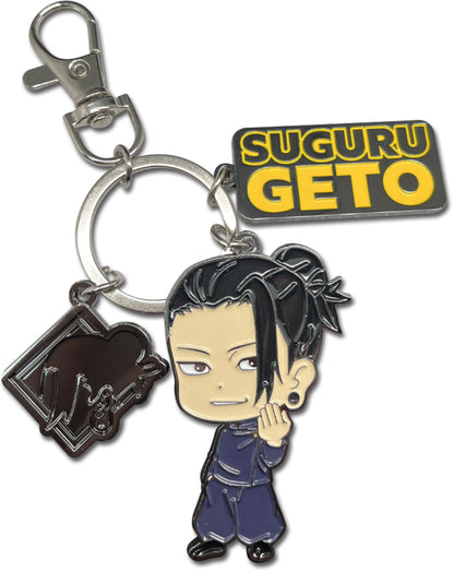 Jujutsu Kaisen Geto Three Charm Metal Keychain