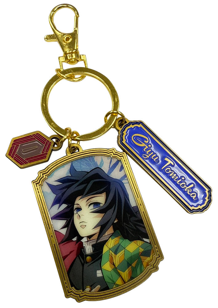Demon Slayer Giyu Three Charm Metal Keychain