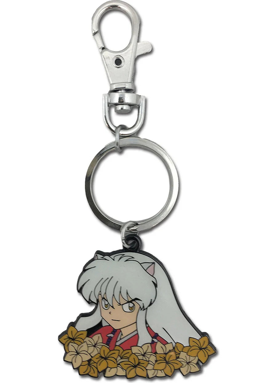 Flower InuYasha Metal Keychain