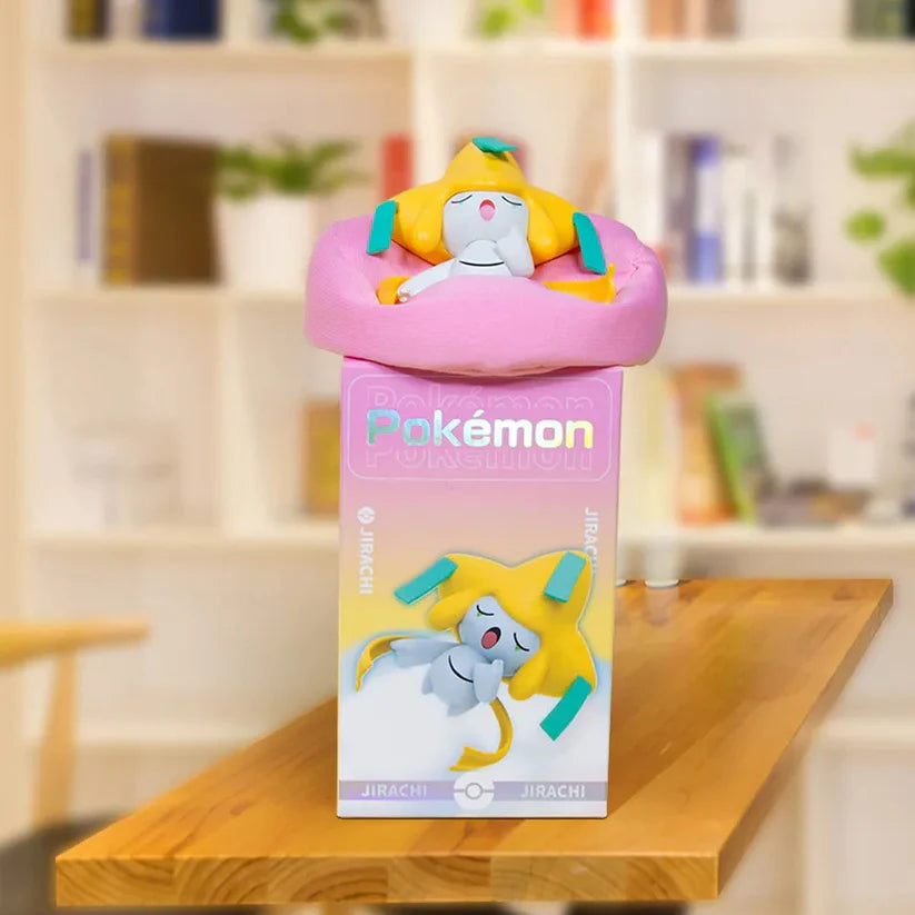 Pokemon Sleeping Jirachi Small Figurine with Pouch