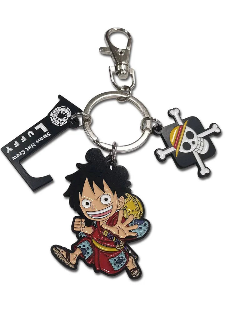 One Piece - Monkey D. Luffy Wano Three Charm Keychain